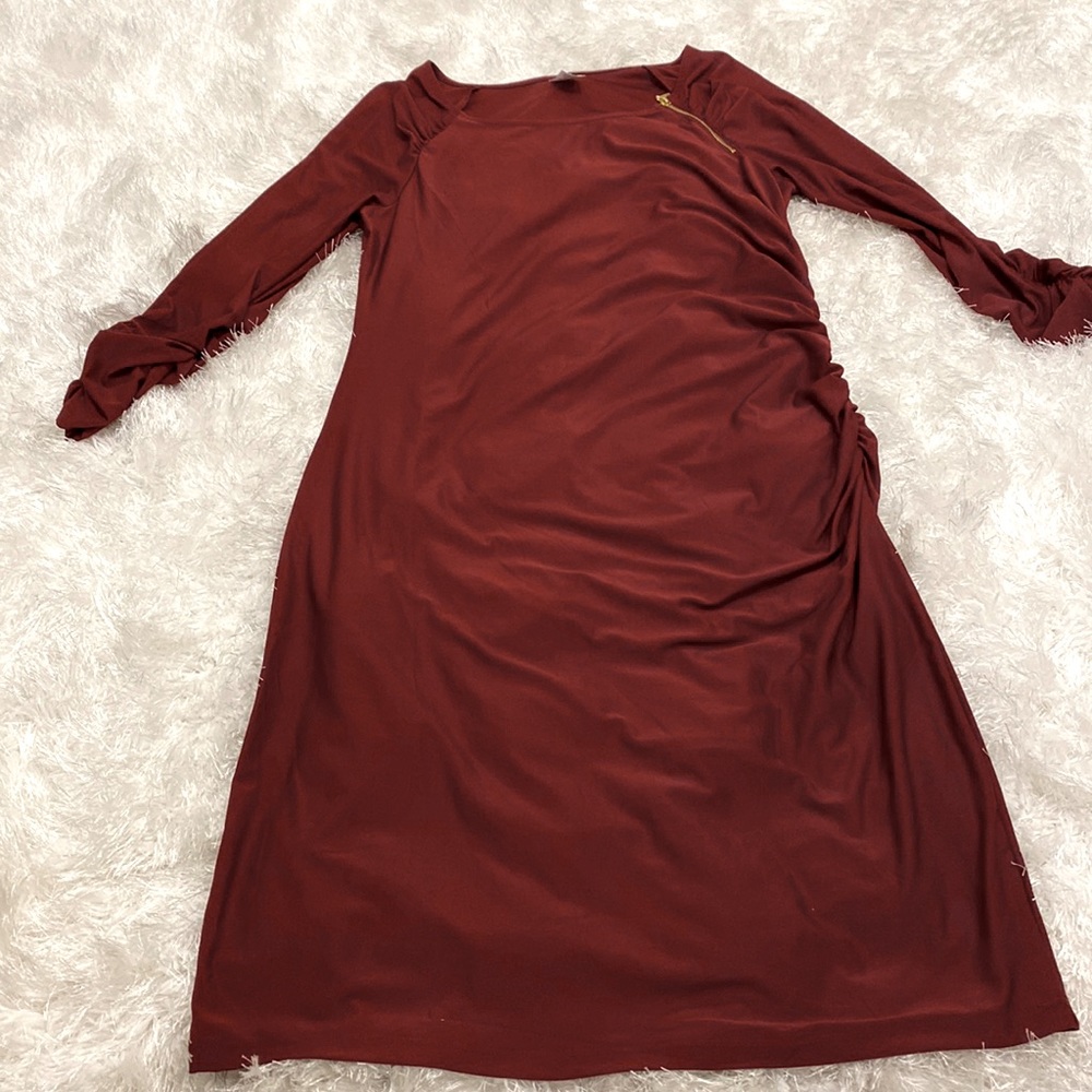 Never Worn Wine/Burgundy fitted dress